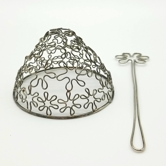 Vintage Accessories Vintage Metal Flower Hair Bun Holder Poshmark